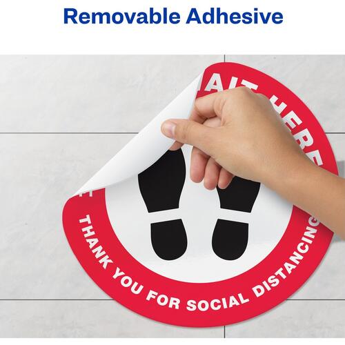 Avery Social Distance PLEASE WAIT HERE Floor Decal (83090)