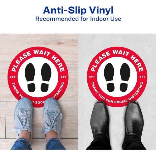 Avery Social Distance PLEASE WAIT HERE Floor Decal (83090)