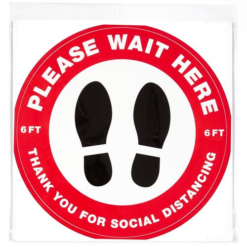 Avery Social Distance PLEASE WAIT HERE Floor Decal (83090)