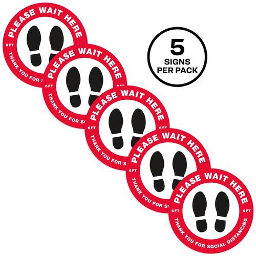 Avery Social Distance PLEASE WAIT HERE Floor Decal (83090)