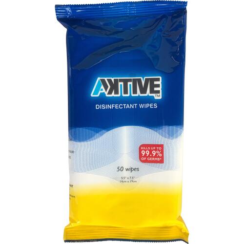 Aktive Disinfecting/Cleaning Wipes (AKWIPEX50)
