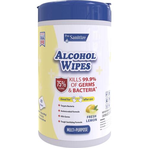 Pro Sanitize Multi-Purpose Alcohol Hand Wipes (PSW11Z801CT)