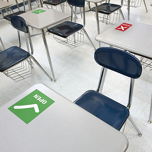 Avery Surface Safe OPEN/CLOSED Table/Chair Decals (83070)