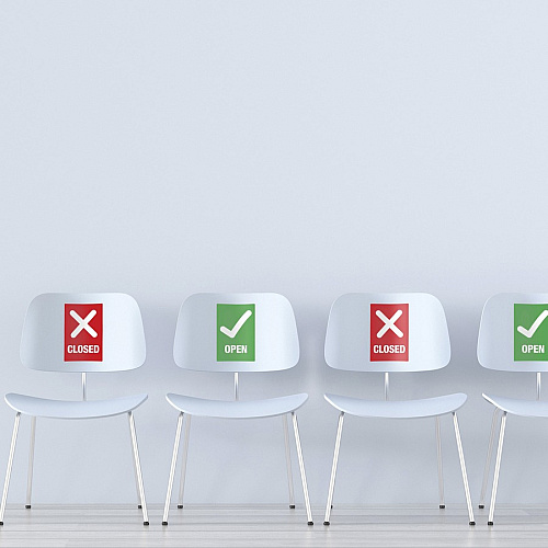 Avery Surface Safe OPEN/CLOSED Table/Chair Decals (83070)