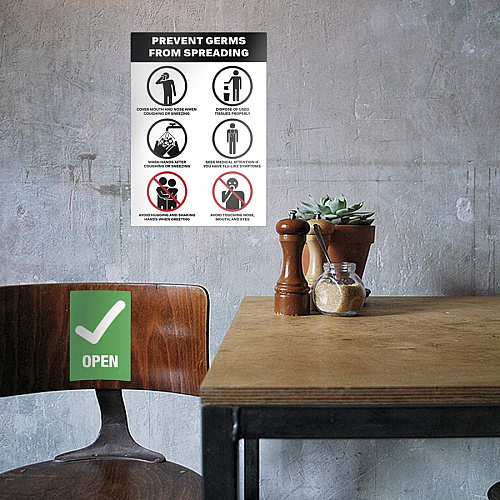 Avery Surface Safe OPEN/CLOSED Table/Chair Decals (83070)