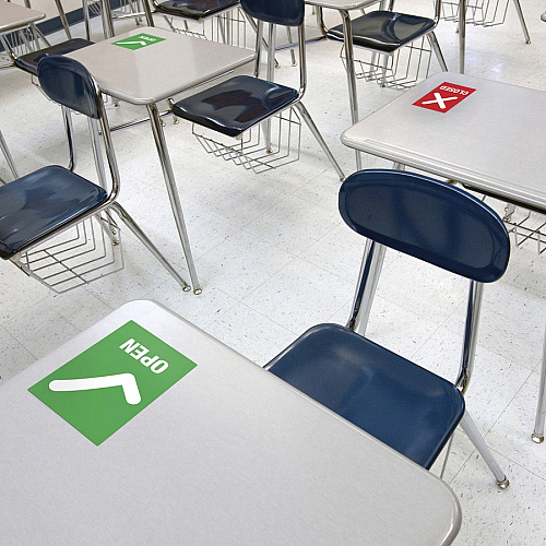 Avery Surface Safe OPEN/CLOSED Table/Chair Decals (83070)