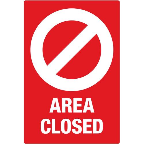Avery Surface Safe AREA CLOSED Table/Chair Decals (83071)