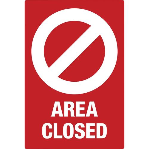 Avery Surface Safe AREA CLOSED Table/Chair Decals (83071)