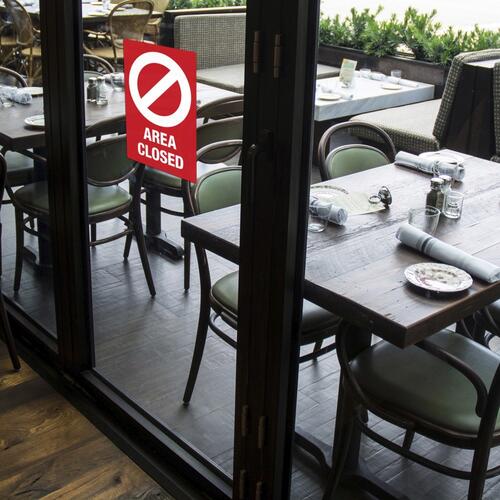 Avery Surface Safe AREA CLOSED Table/Chair Decals (83071)