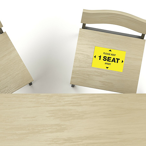 Avery Surface Safe PLEASE KEEP 1 SEAT APART Decals (83073)