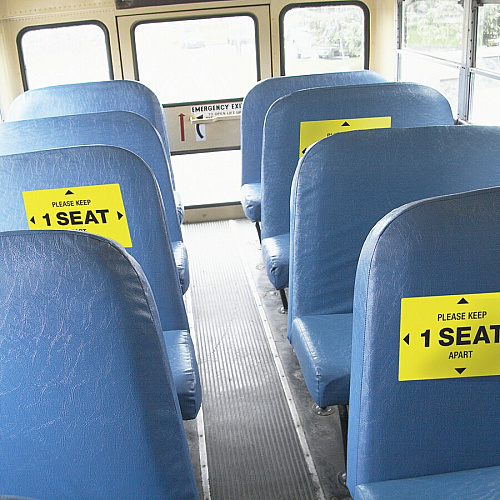 Avery Surface Safe PLEASE KEEP 1 SEAT APART Decals (83073)