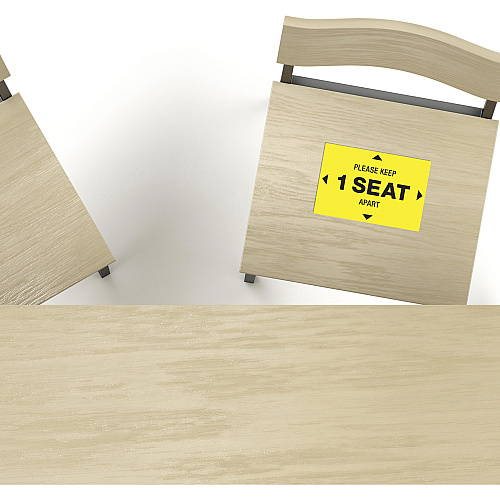Avery Surface Safe PLEASE KEEP 1 SEAT APART Decals (83073)