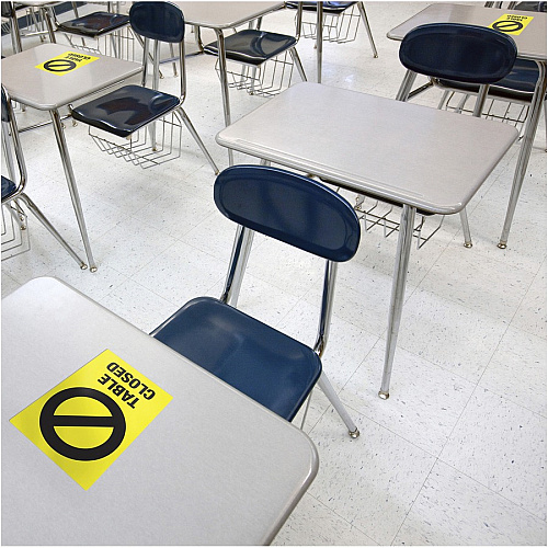 Avery Surface Safe TABLE CLOSED Preprinted Decals (83075)