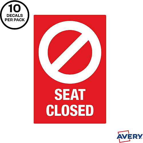 Avery Surface Safe SEAT CLOSED Chair Decals (83076)