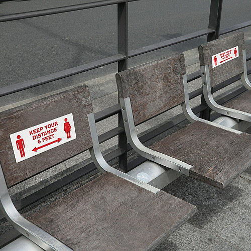 Avery Surface Safe KEEP YOUR DISTANCE Decals (83079)
