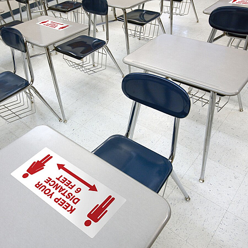 Avery Surface Safe KEEP YOUR DISTANCE Decals (83079)