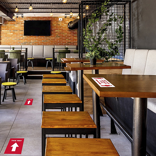 Avery Surface Safe KEEP YOUR DISTANCE Decals (83079)