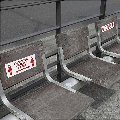 Avery Surface Safe KEEP YOUR DISTANCE Decals (83079)