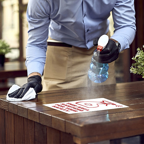 Avery Surface Safe THIS AREA SANITIZED Decals (83080)