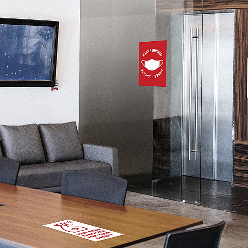 Avery Surface Safe THIS AREA SANITIZED Decals (83080)