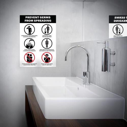 Avery Surface Safe PREVENT GERMS Wall Decals (83174)