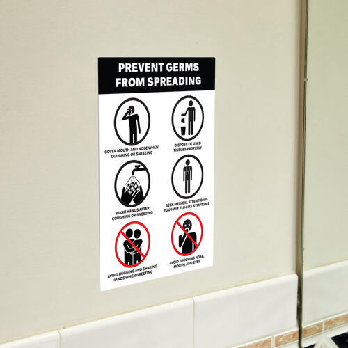 Avery Surface Safe PREVENT GERMS Wall Decals (83174)