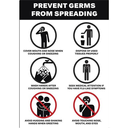 Avery Surface Safe PREVENT GERMS Wall Decals (83174)
