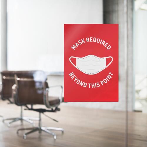 Avery Surface Safe MASK REQUIRED Wall Decals (83177)