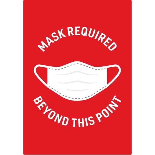 Avery Surface Safe MASK REQUIRED Wall Decals (83177)