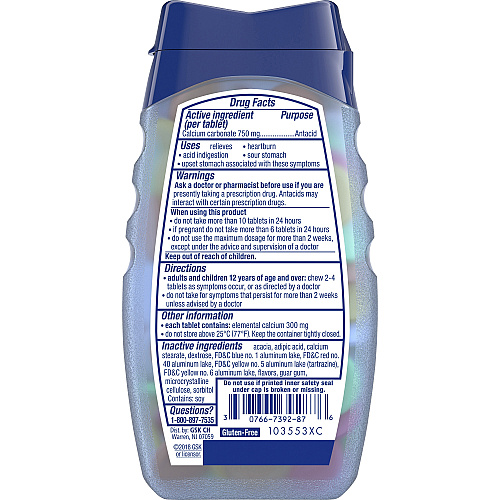 TUMS Smoothies Extra Strength Antacid Chewable Tablet (39287)