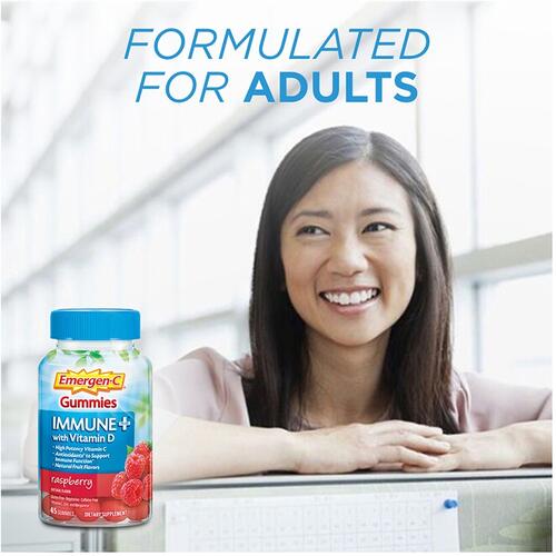 Emergen-C Immune+ Raspberry Gummies (10047)