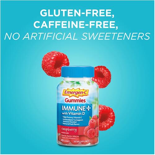 Emergen-C Immune+ Raspberry Gummies (10047)