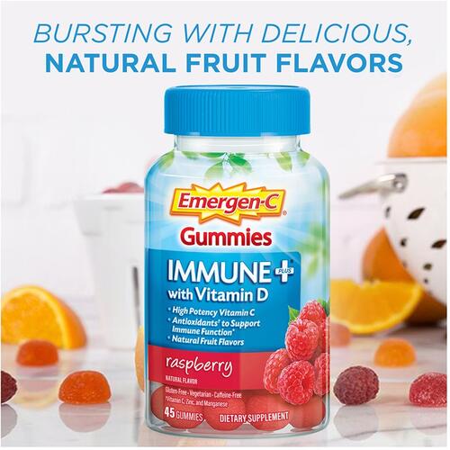Emergen-C Immune+ Raspberry Gummies (10047)