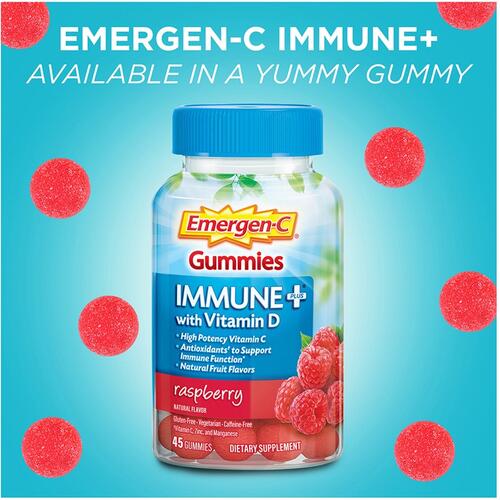 Emergen-C Immune+ Raspberry Gummies (10047)
