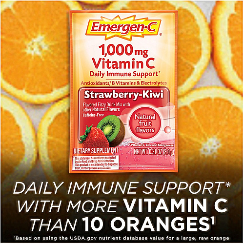 Emergen-C Strawberry-Kiwi Vitamin C Drink Mix (30319)