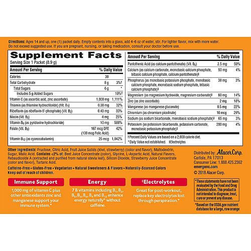 Emergen-C Strawberry-Kiwi Vitamin C Drink Mix (30319)