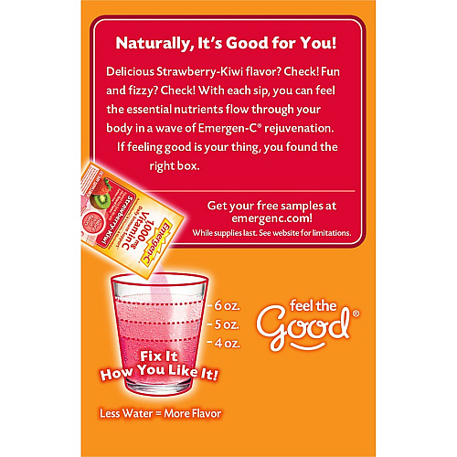 Emergen-C Strawberry-Kiwi Vitamin C Drink Mix (30319)