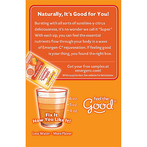 Emergen-C Super Orange Vitamin C Drink Mix (30203)