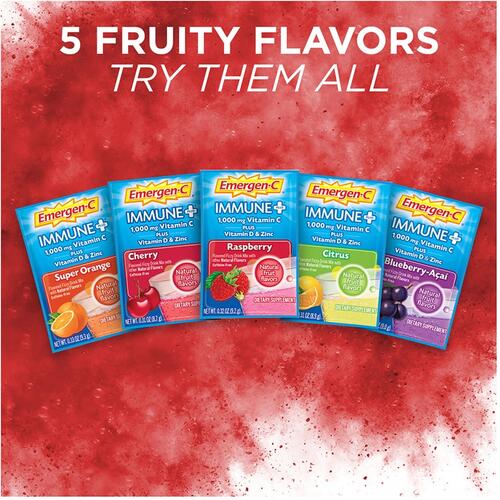 Emergen-C Immune+ Super Orange Powder Drink Mix (00042)