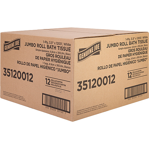 Genuine Joe 1-ply Jumbo Roll Bath Tissue (35120012)