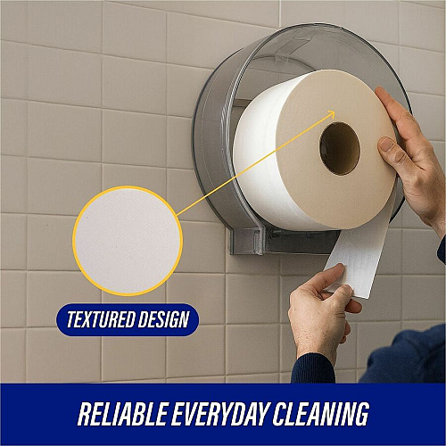 Genuine Joe Jumbo Jr Dispenser Bath Tissue Roll (35100112)