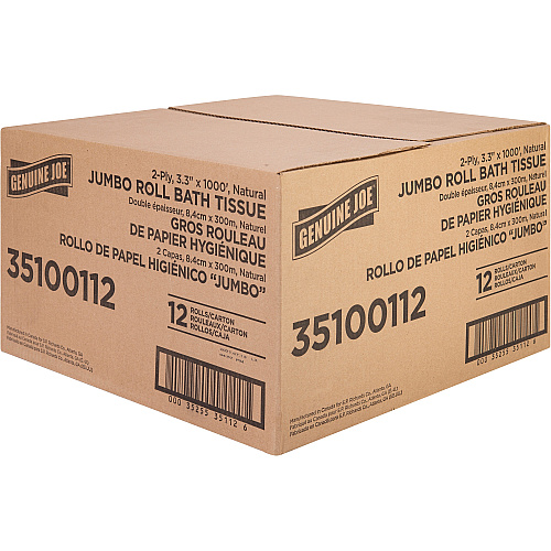 Genuine Joe Jumbo Jr Dispenser Bath Tissue Roll (35100112)