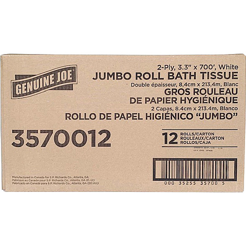 Genuine Joe Jumbo Jr Dispenser Bath Tissue Roll (3570012)