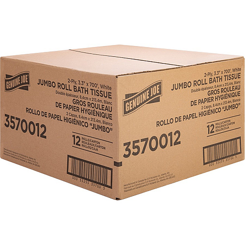 Genuine Joe Jumbo Jr Dispenser Bath Tissue Roll (3570012)