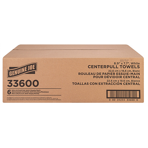 Genuine Joe Centerpull Towel Rolls (33600)