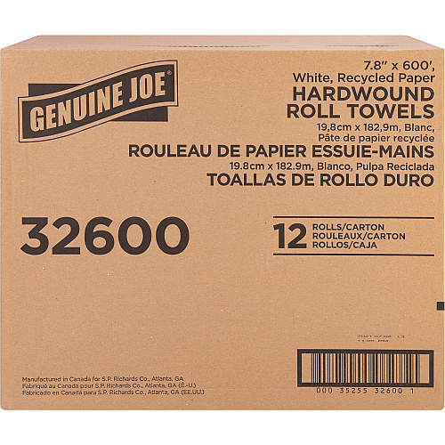 Genuine Joe Hardwound Roll Paper Towels (32600)