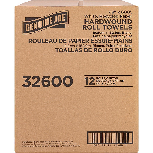 Genuine Joe Hardwound Roll Paper Towels (32600)