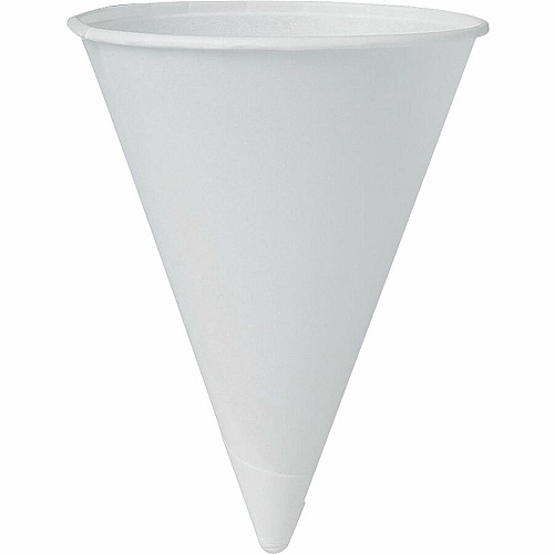 SOLO Eco-Forward 4 oz Treated Paper Cone Water Cups (4BR2050)