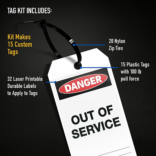 Avery UltraDuty Hazard Warning Tag Kit (62404)