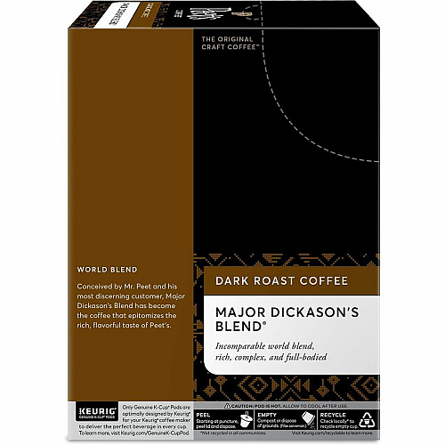 Peet's Coffee K-Cup Major Dickason's Blend Coffee (2403)